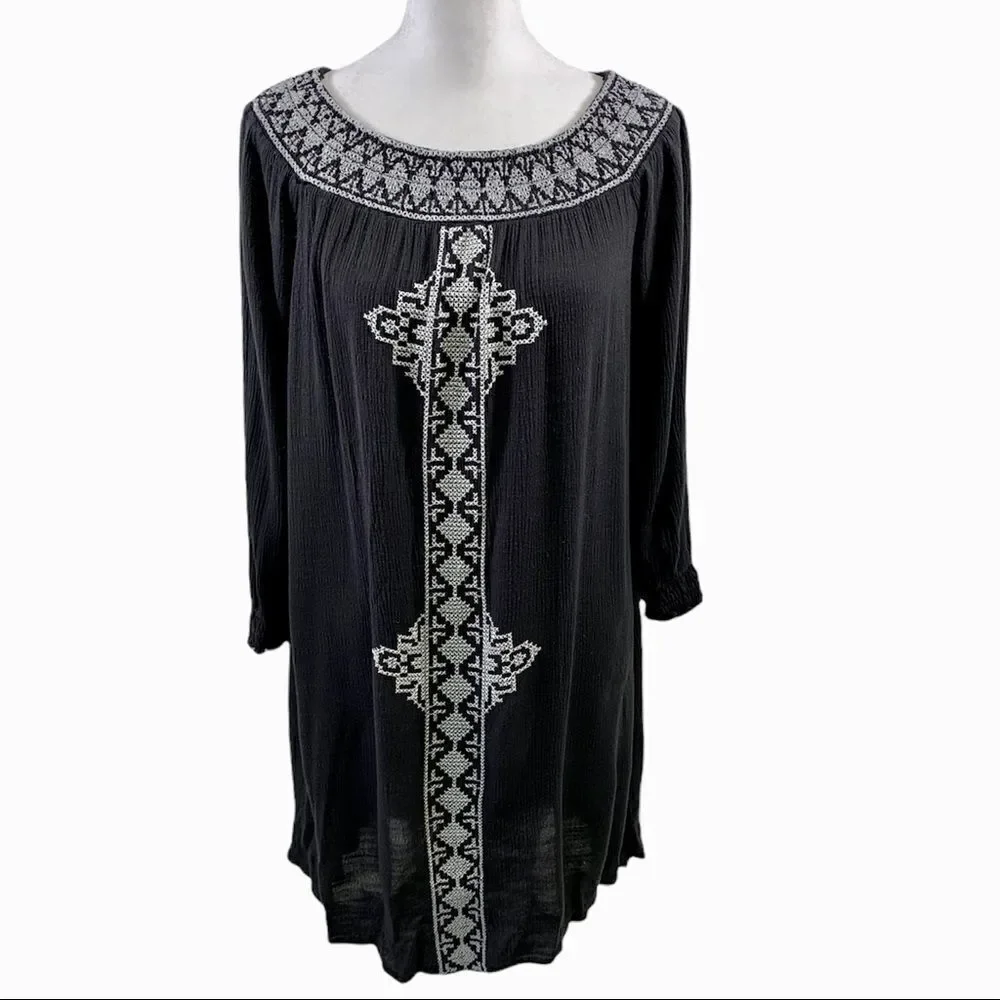 Avec Les Filles Off The Shoulder Embroiderer Dress Size XXS